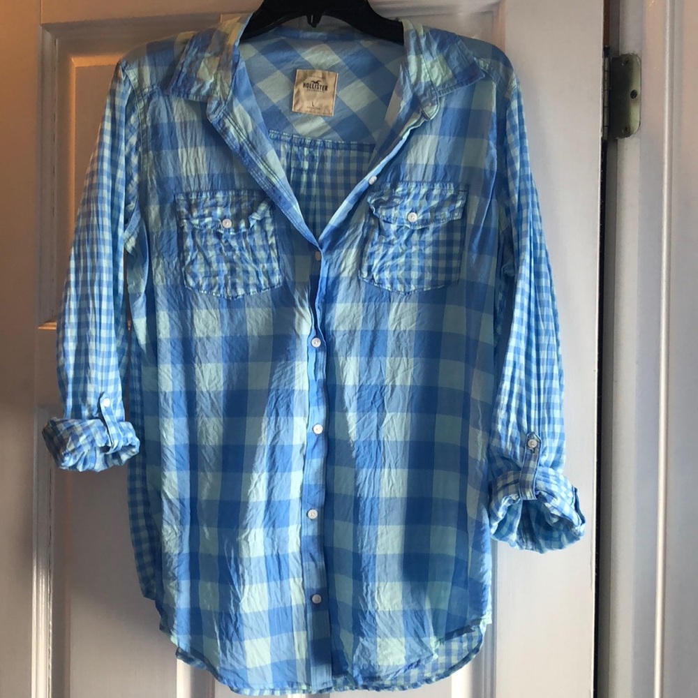 Button down lightweight blouse